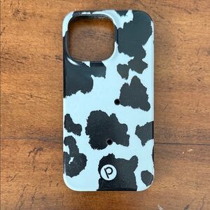 Loopy Case Black and White Cow Print Phone Case
